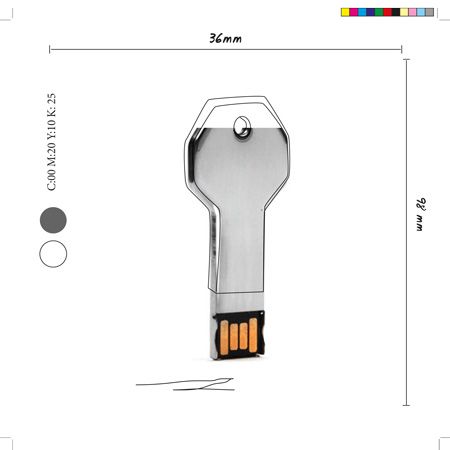 USB-Stick Sonderform - Metall