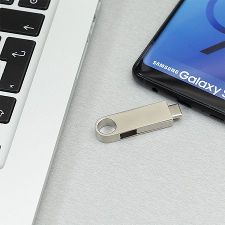 Edles Metallgehäuse des USB-Stick Thalia Duo 3.1