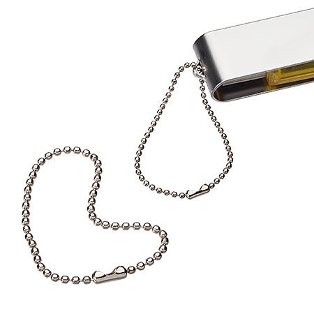 Kugelkette für USB-Sticks-Silber