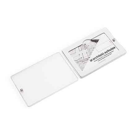 Transparente Plastikbox für USB-Karten